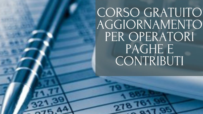 CORSO OPERATORI PAGHE E CONTRIBUTI
