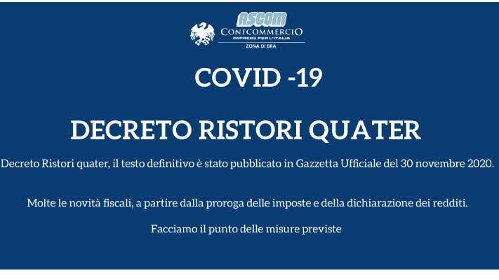 DECRETO RISTORI QUATER