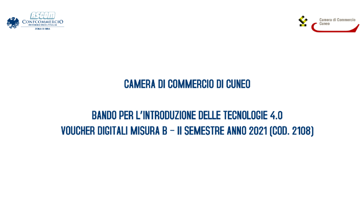 Camera di Commercio Cuneo: bando voucher digitali