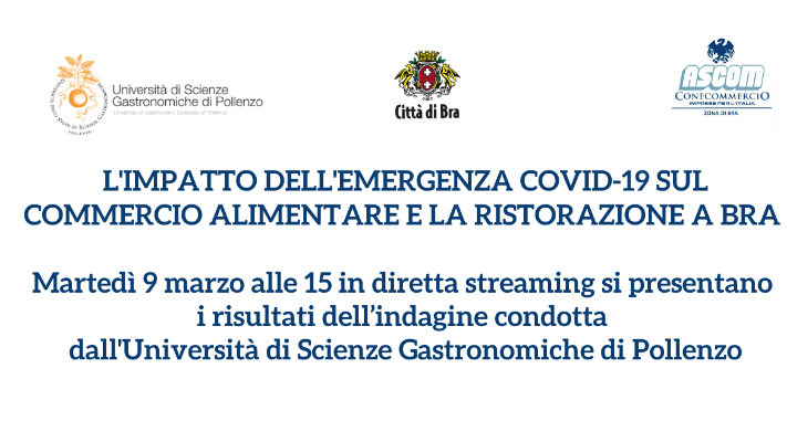 Impatto Covid  sul commercio alimentare e la ristorazione a Bra 