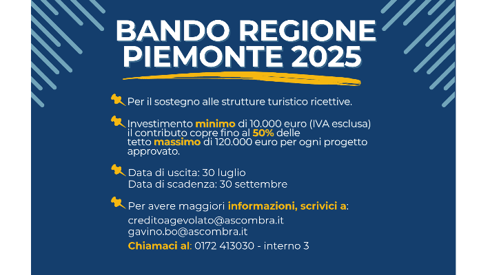 BANDO REGIONALE PIEMONTE