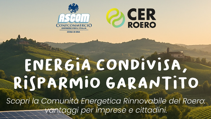 CER ROERO: PRIVATI E IMPRESE UNITI PER L'ENERGIA G